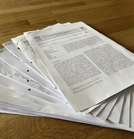 Generic pile of academic journal papers. Generic pile of academic journal papers.